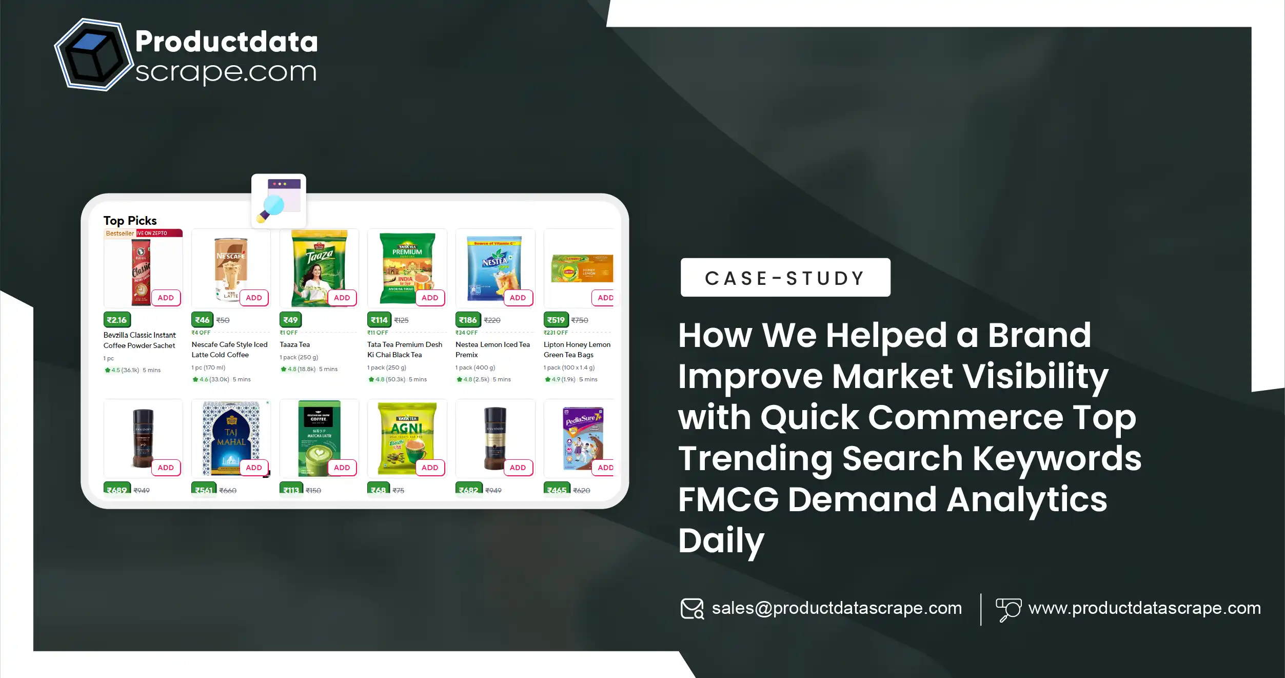 How We Helped a Brand Improve Market Visibility with Quick Commerce Top Trending Search Keywords FMCG Demand Analytics Daily